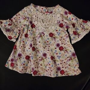 Good Lad Floral Kids Dress - Multicolor
